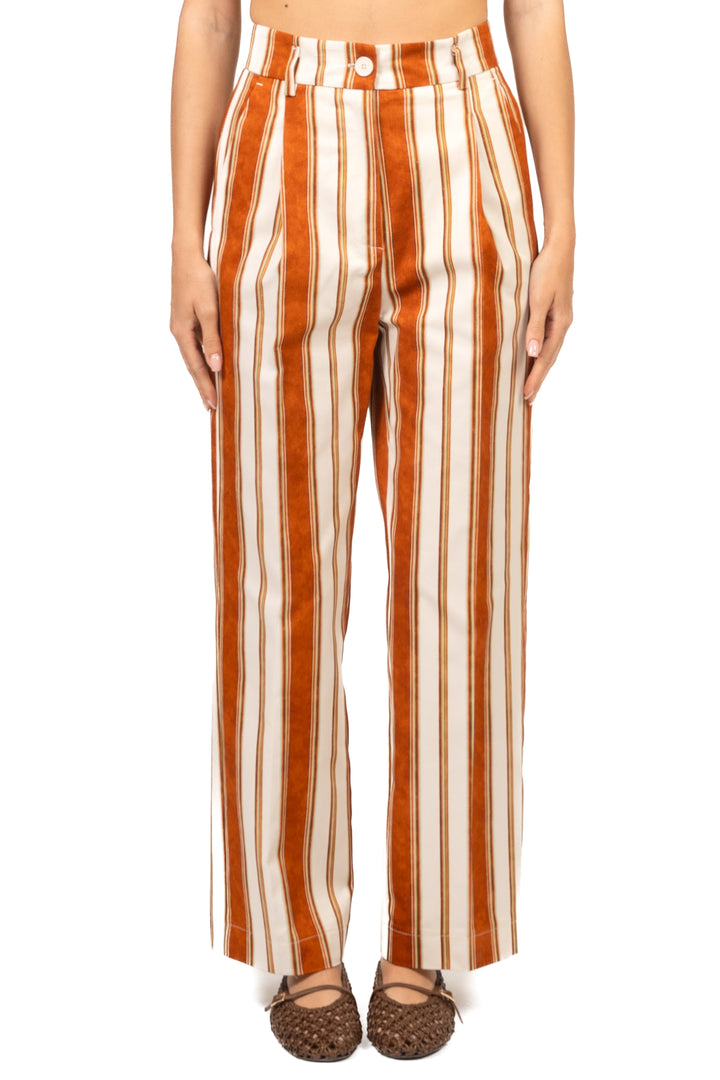 Vicolo - Pantalone rigato con pinces  Art. TAB2491