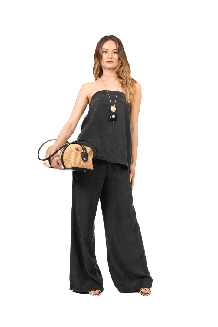 Tensione In - Completo top e pantalone in cupro  Art. YO1526