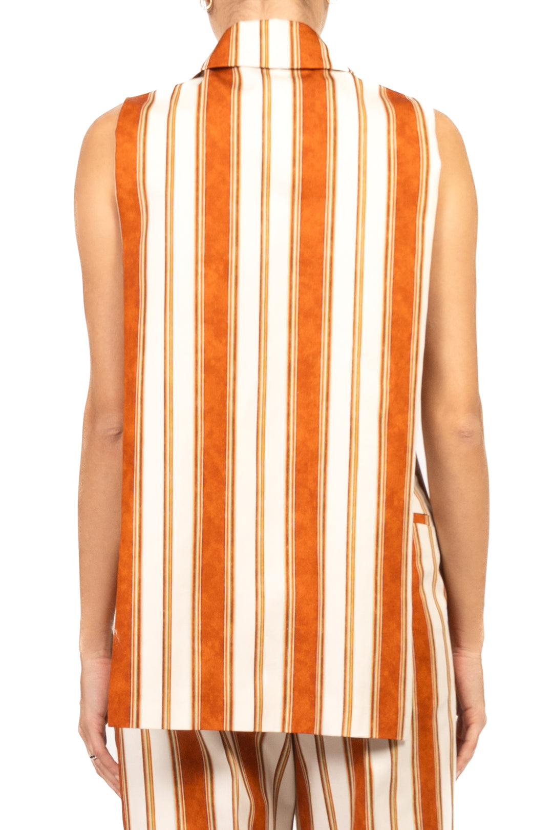 Vicolo - Gilet rigato aperto Art. TAB2573