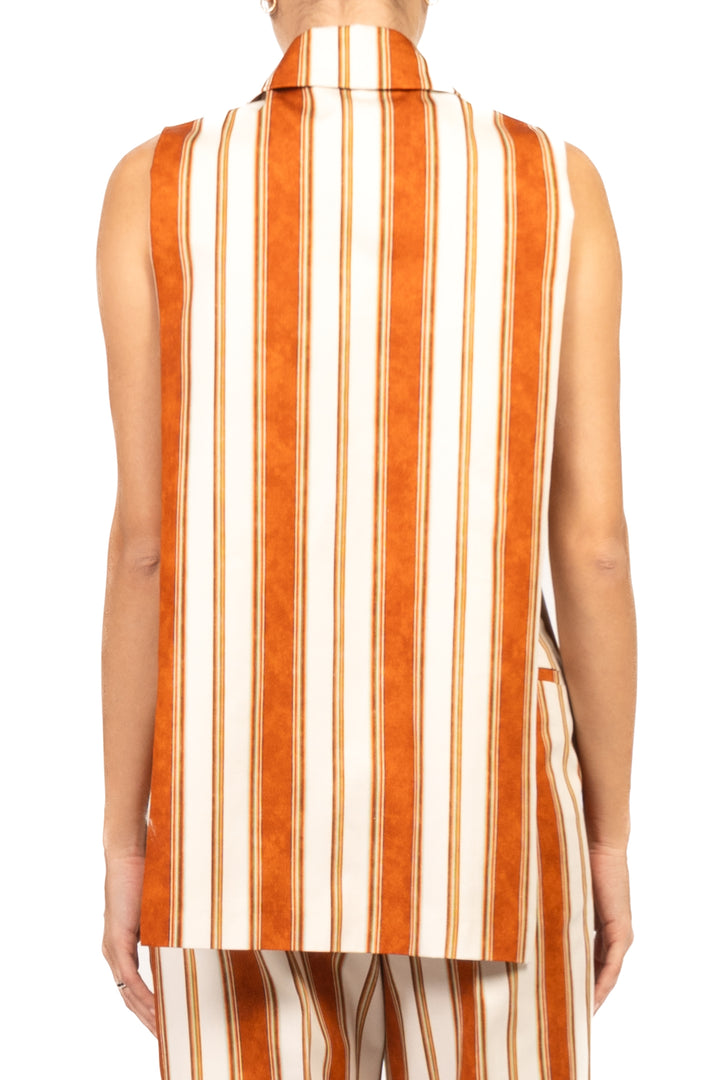 Vicolo - Gilet rigato aperto Art. TAB2573