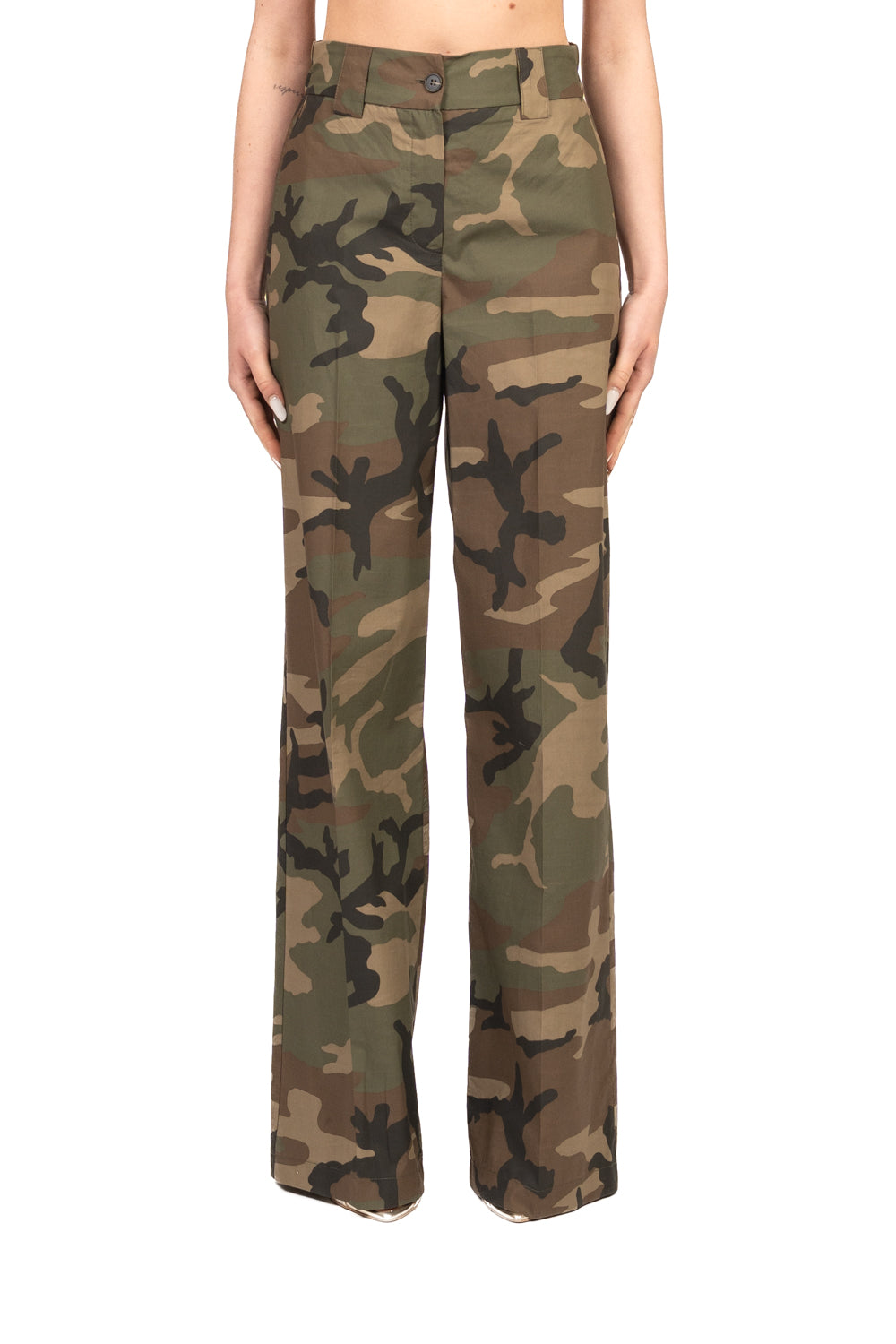Tensione In - Pantalone palazzo camouflage Art. 26P5227