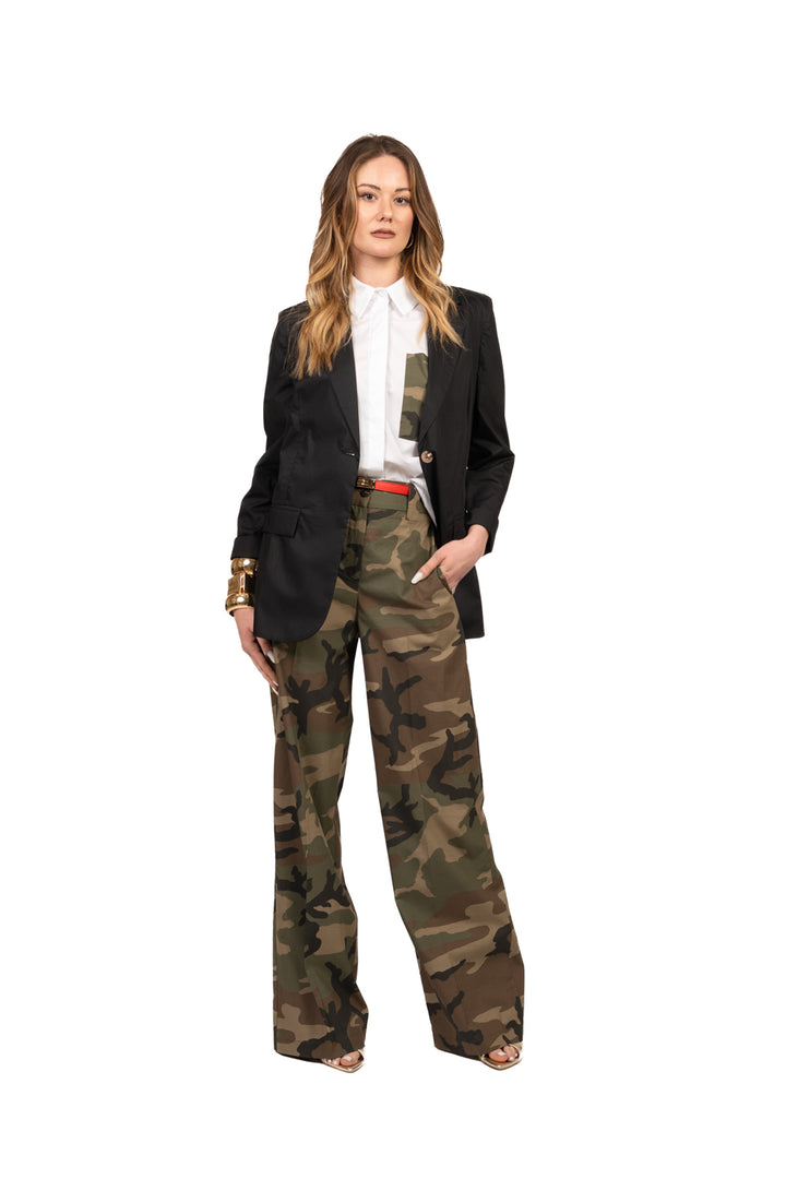 Tensione In - Camicia con taschino camouflage Art. 26C5229