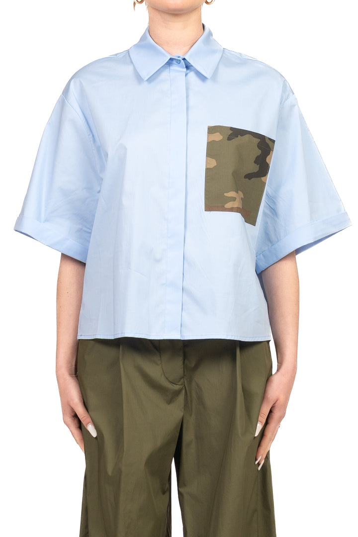 Tensione In - Camicia con taschino camouflage Art. 26C5229