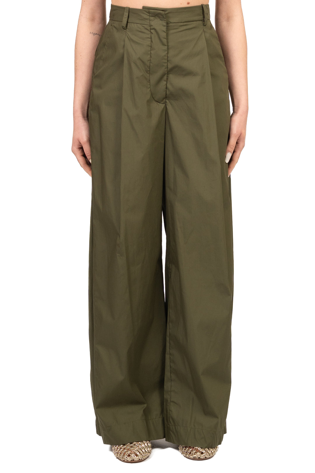 Tensione In - Pantalone barrel  ampio con pinces Art. S26PG46