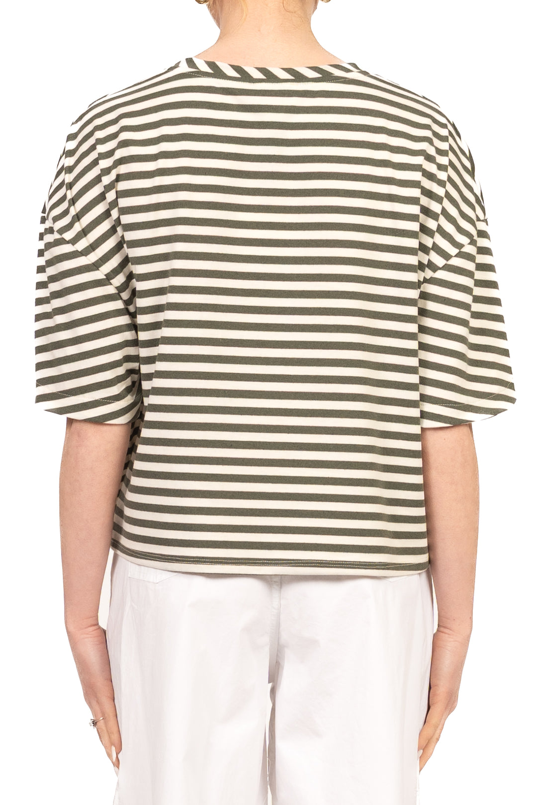 Vicolo - T-Shirt rigata manica aperta  Art. UAB0380