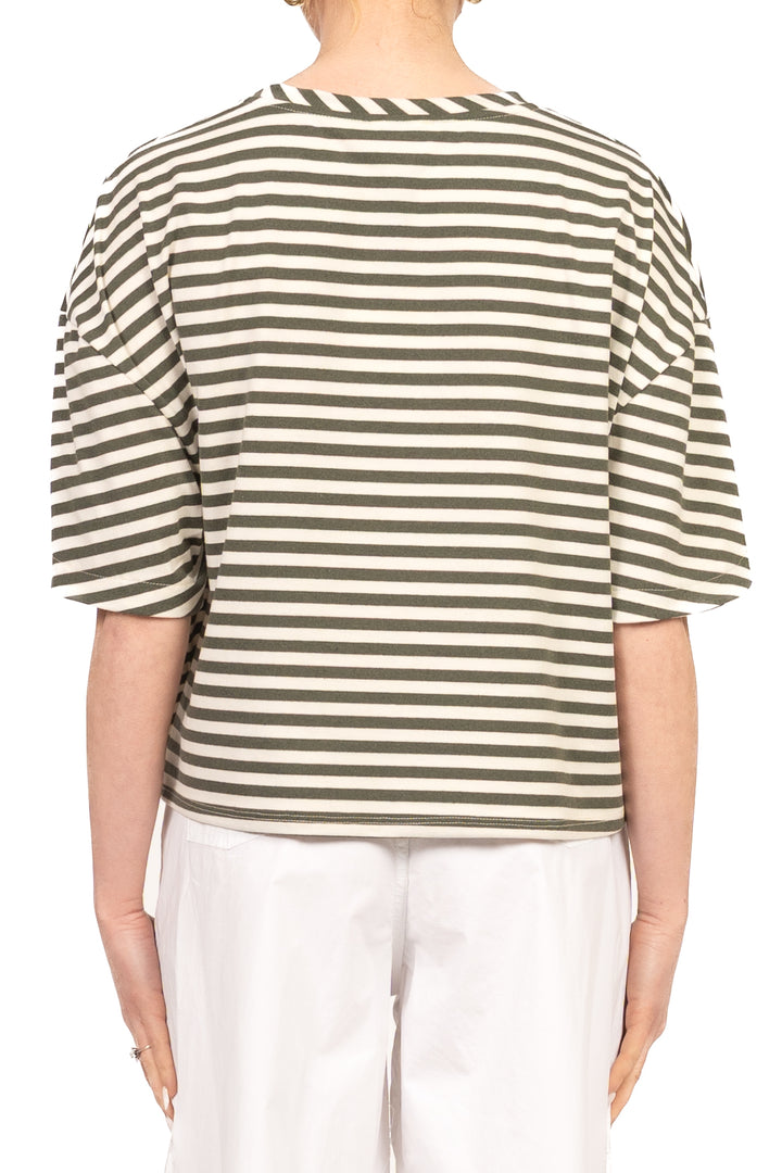 Vicolo - T-Shirt rigata manica aperta  Art. UAB0380