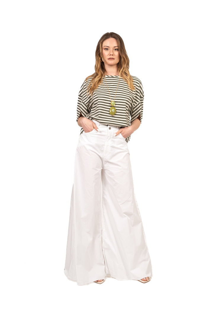 Vicolo - T-Shirt rigata manica aperta  Art. UAB0380