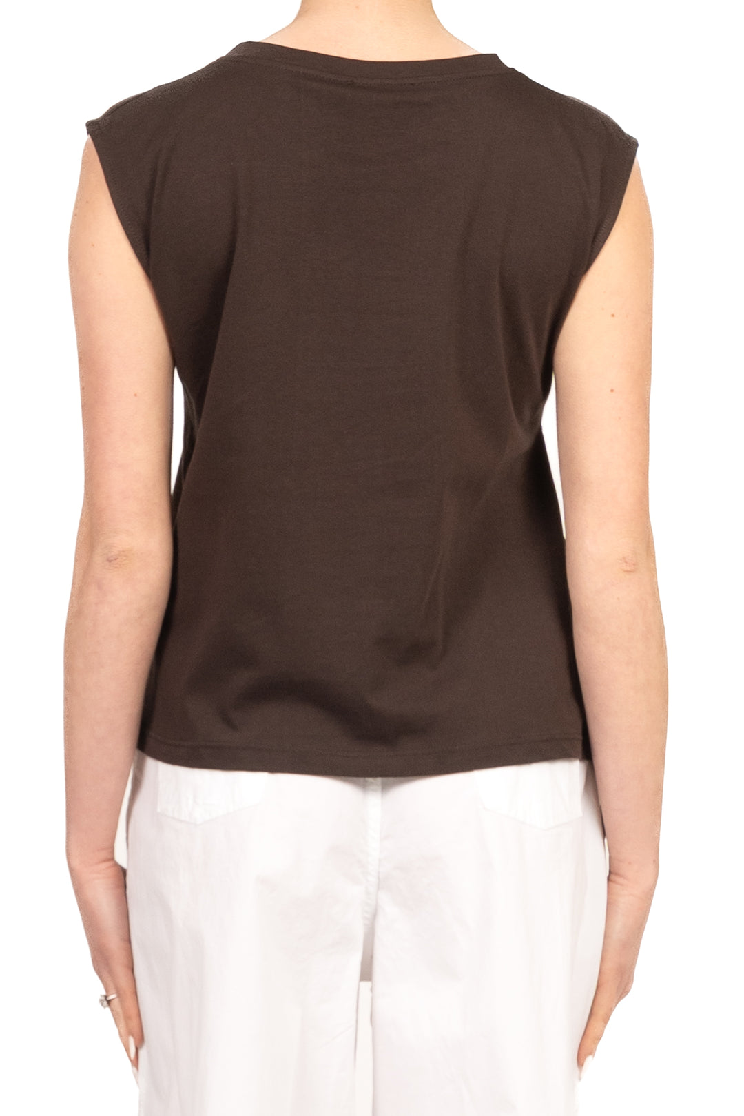 Vicolo - T-shirt smanicata arricciata Art. UAB0364
