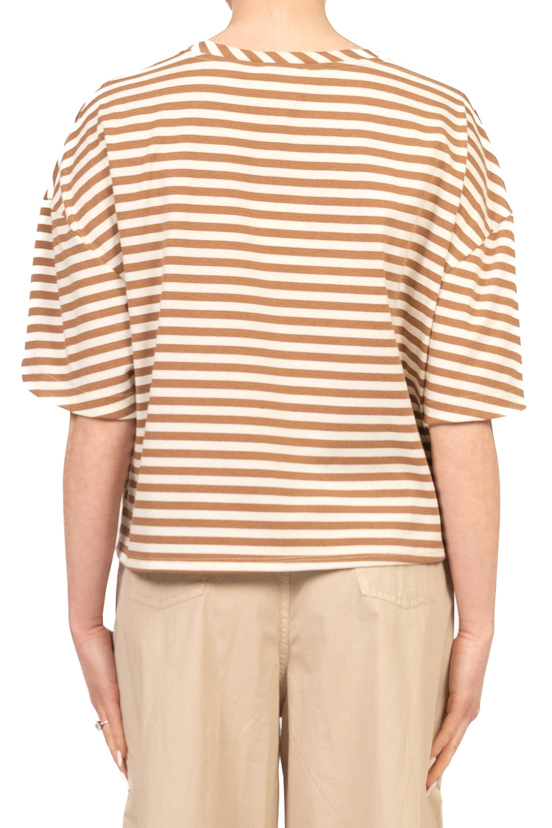 Vicolo - T-Shirt rigata manica aperta  Art. UAB0380