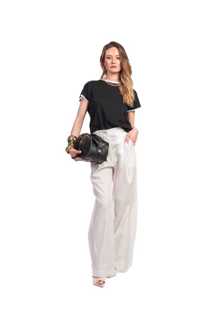 Tensione In - T-Shirt contrasto con collana Art. M30015AT