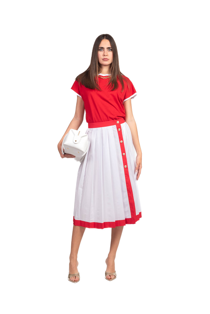 Tensione In - T-Shirt contrasto con collana Art. M30015AT