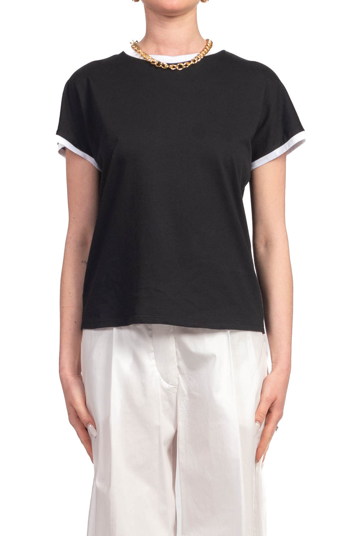 Tensione In - T-Shirt contrasto con collana Art. M30015AT
