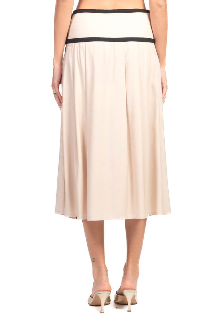 Tensione In - Gonna contrasto con bottoni oro Art. N50431AT
