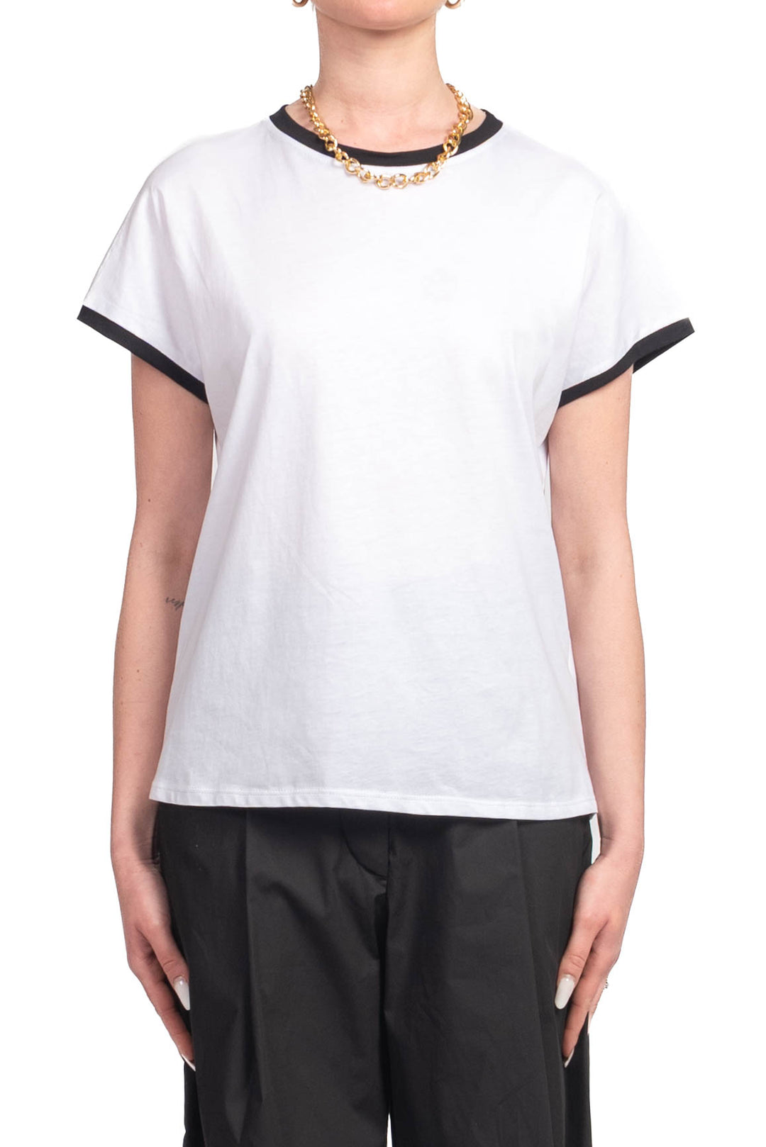 Tensione In - T-Shirt contrasto con collana Art. M30015AT