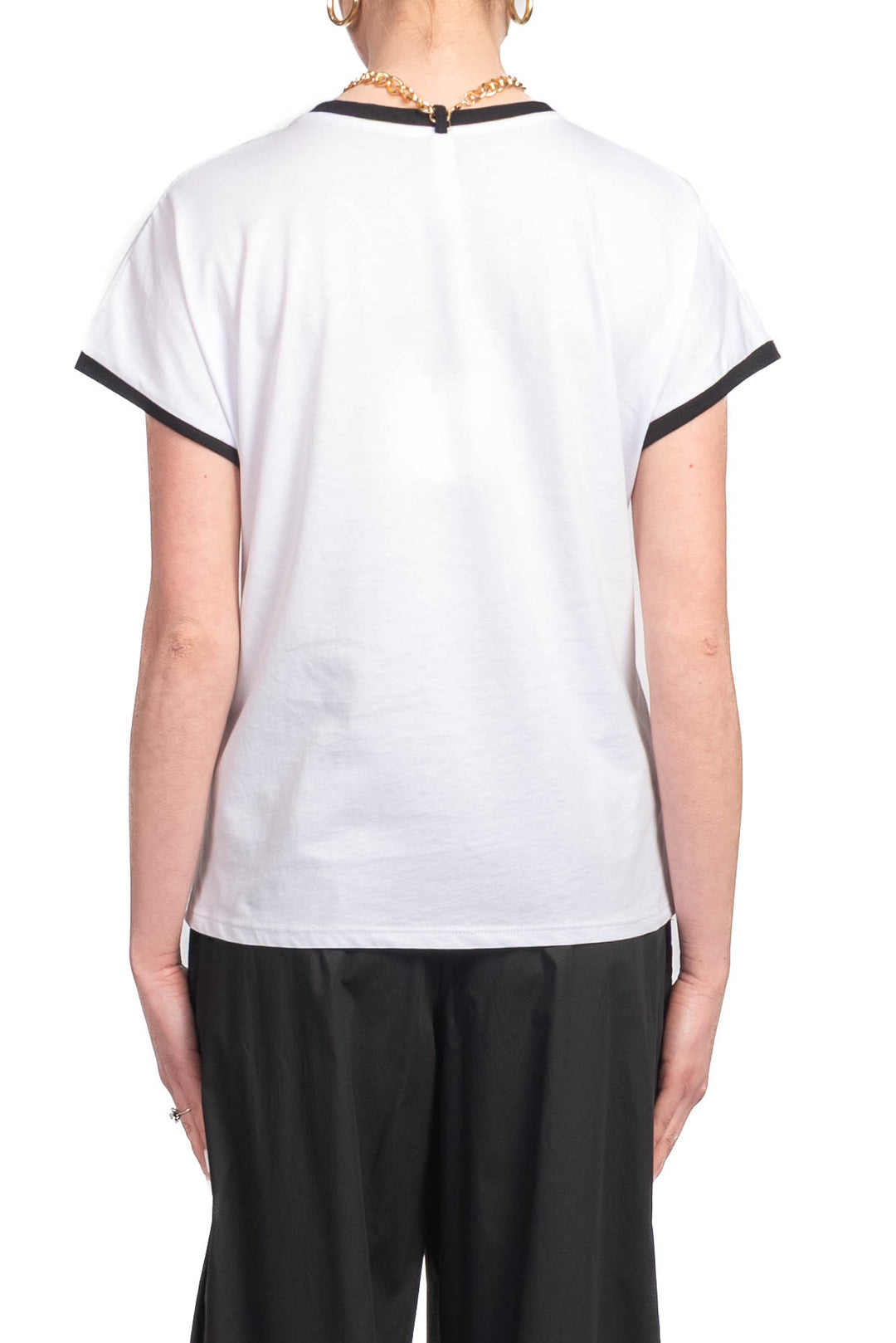 Tensione In - T-Shirt contrasto con collana Art. M30015AT