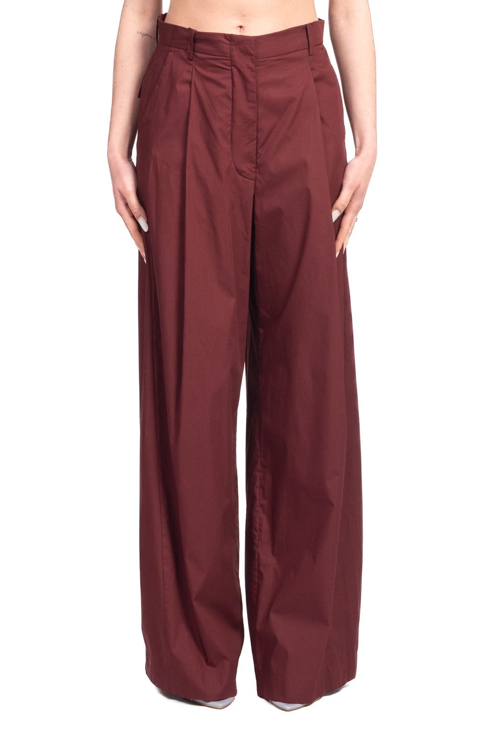Tensione In - Pantalone barrel  ampio con pinces Art. S26PG46