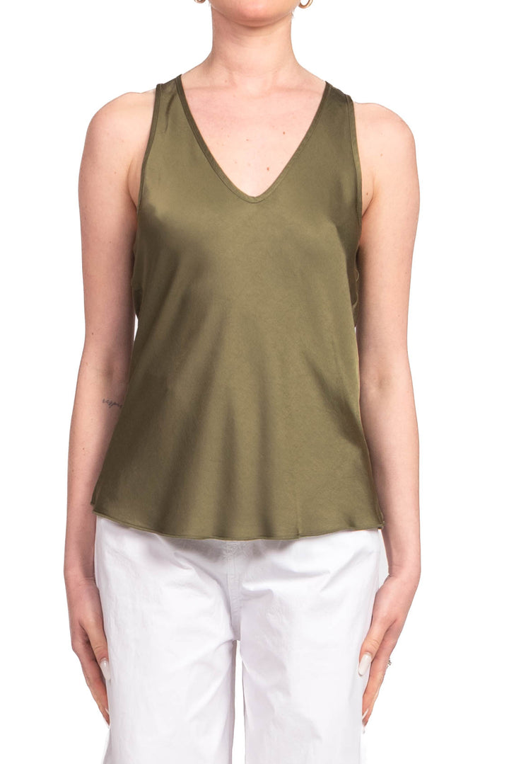 Tensione In - Canotta satin scollo v Art. G435T22R