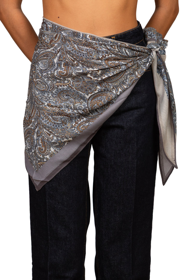 Upper - Sciarpa foulard fantasia paisley