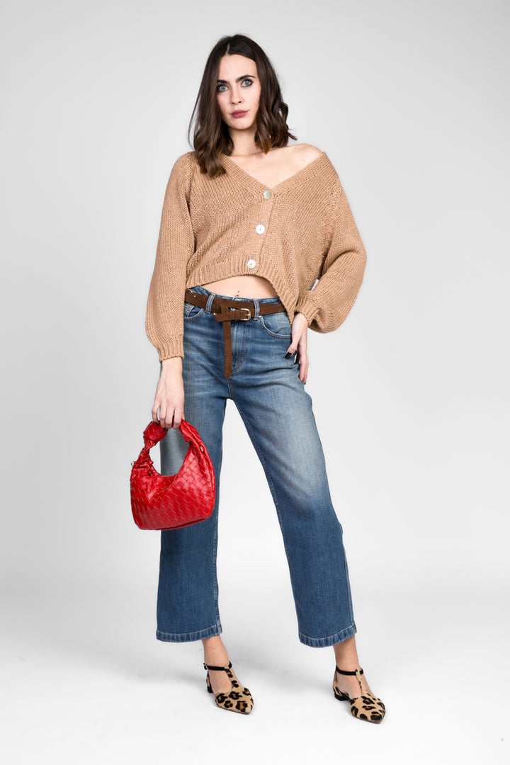 Have One - Cardigan scollo v filo lurex Art. JIT-N018