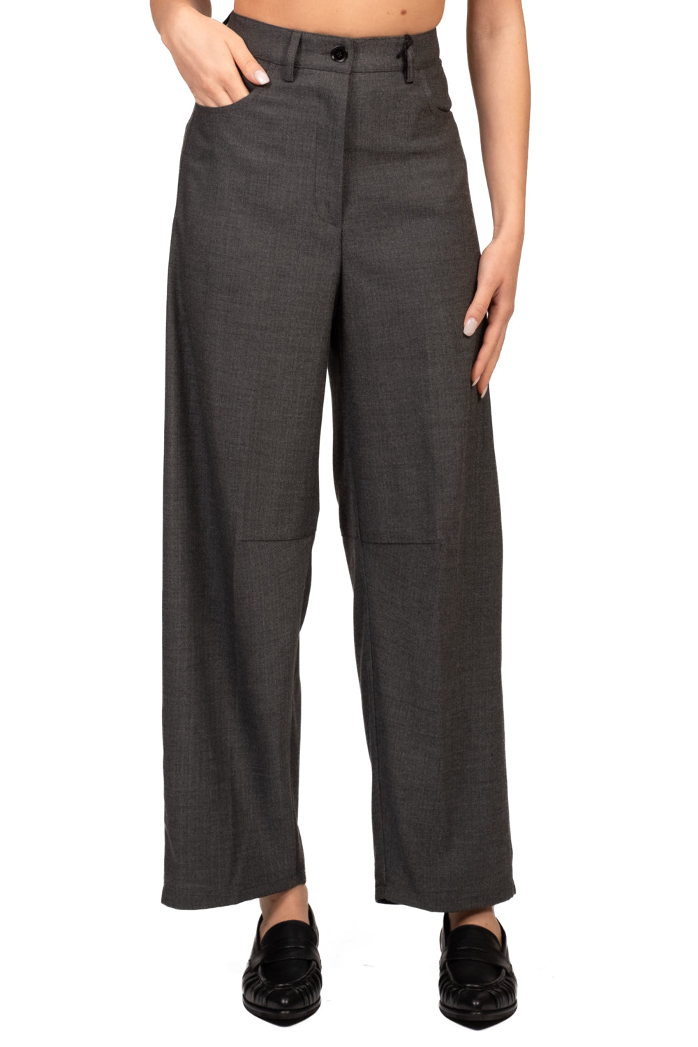 Vicolo - Pantalone semi-barrel spigato Art. TAC1600