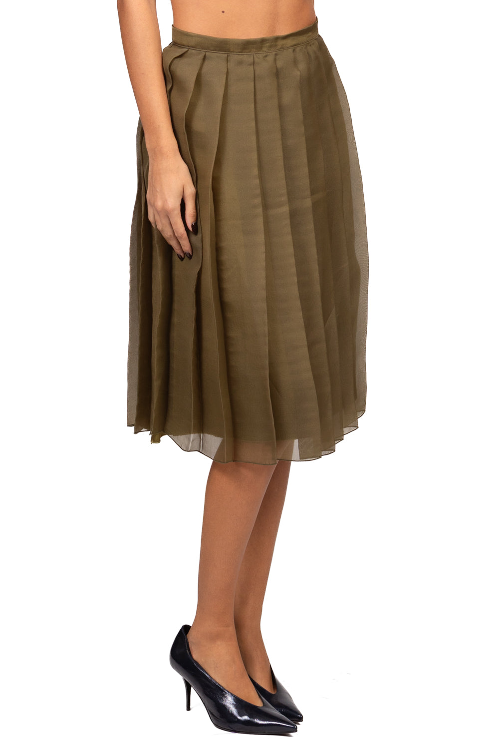 Tensione In - Gonna plissettata in organza Art. N20138AT