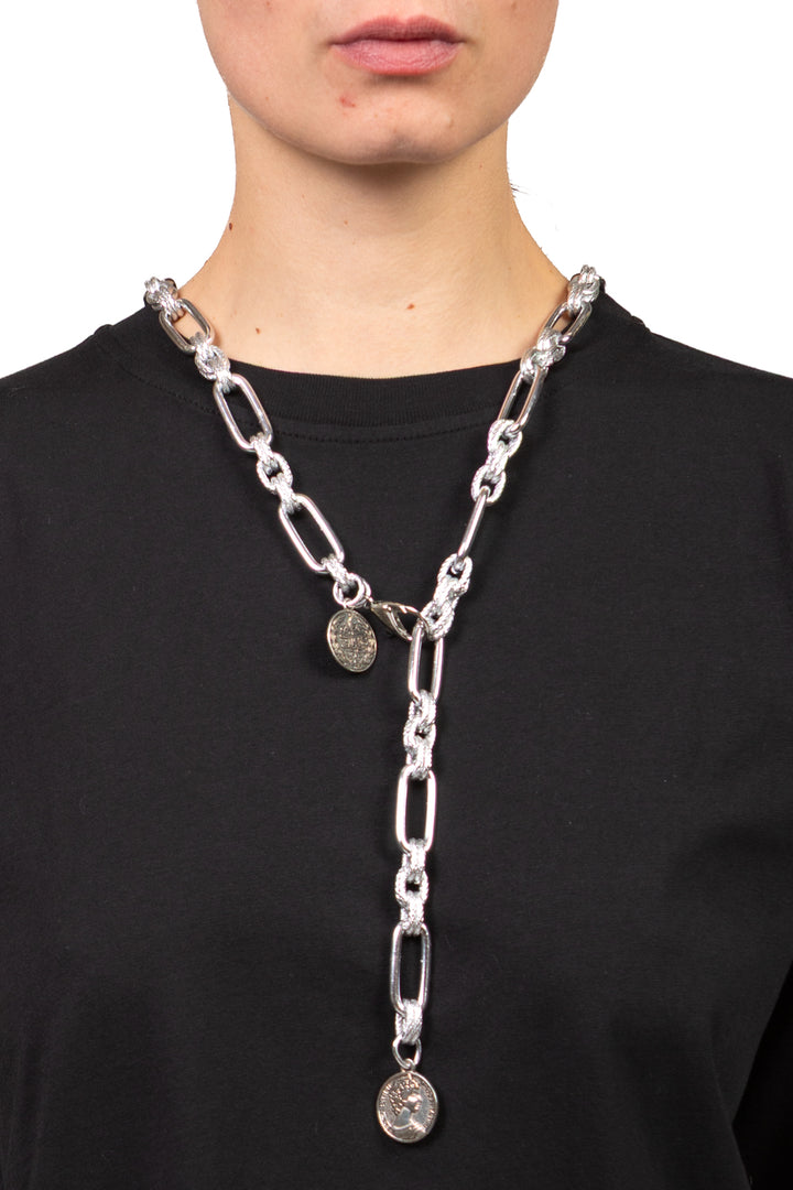 Upper - Collana medaglia doppia lavorazione