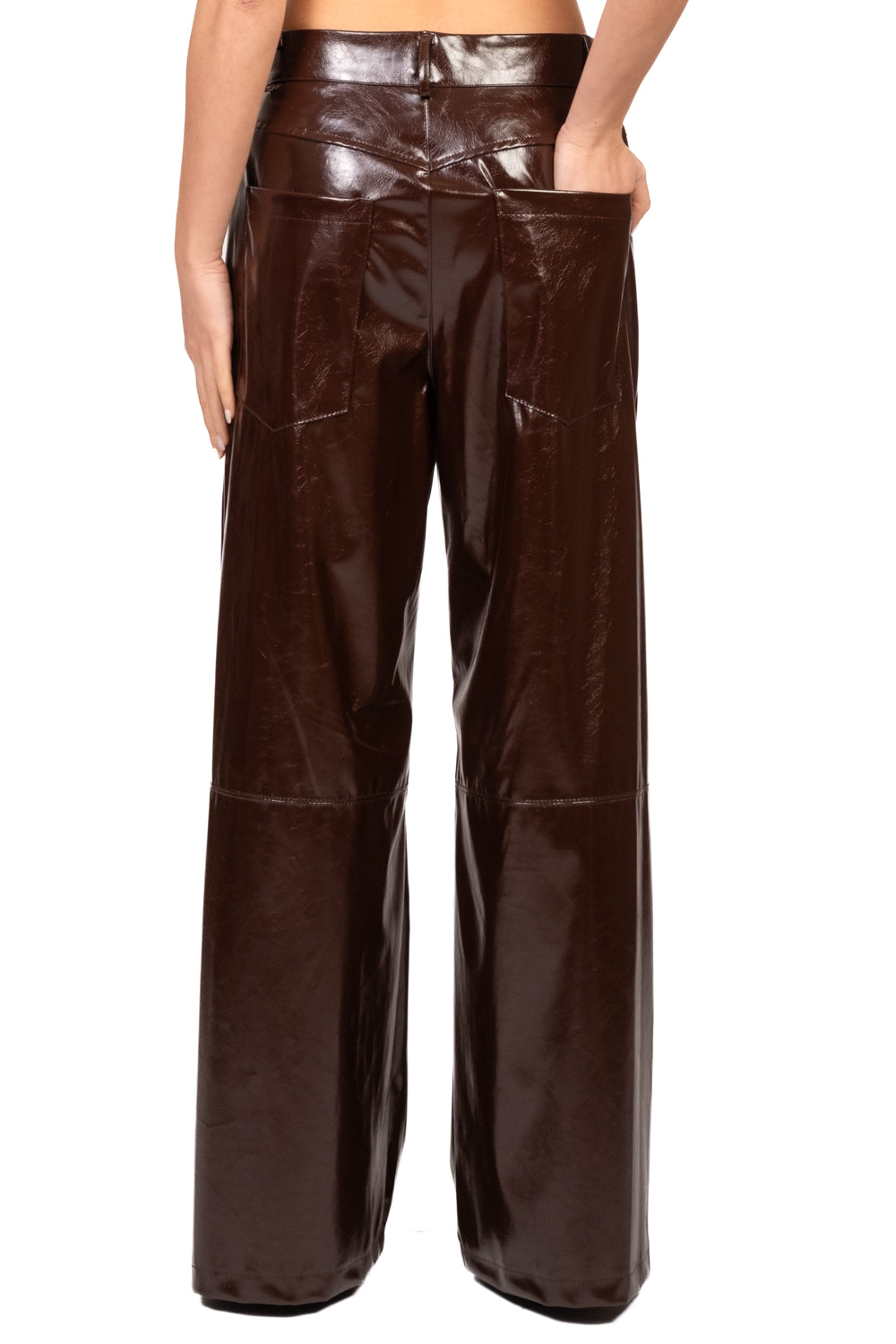 Vicolo - Pantalone palazzo ecopelle Art. TAC1726