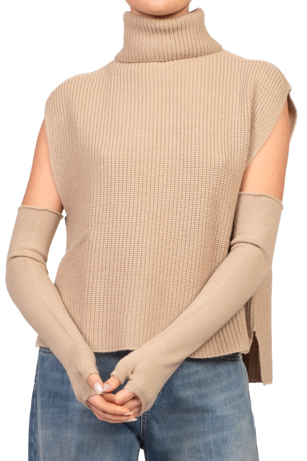 Tensione In - Gilet collo alto con manicotti Art. WF8507