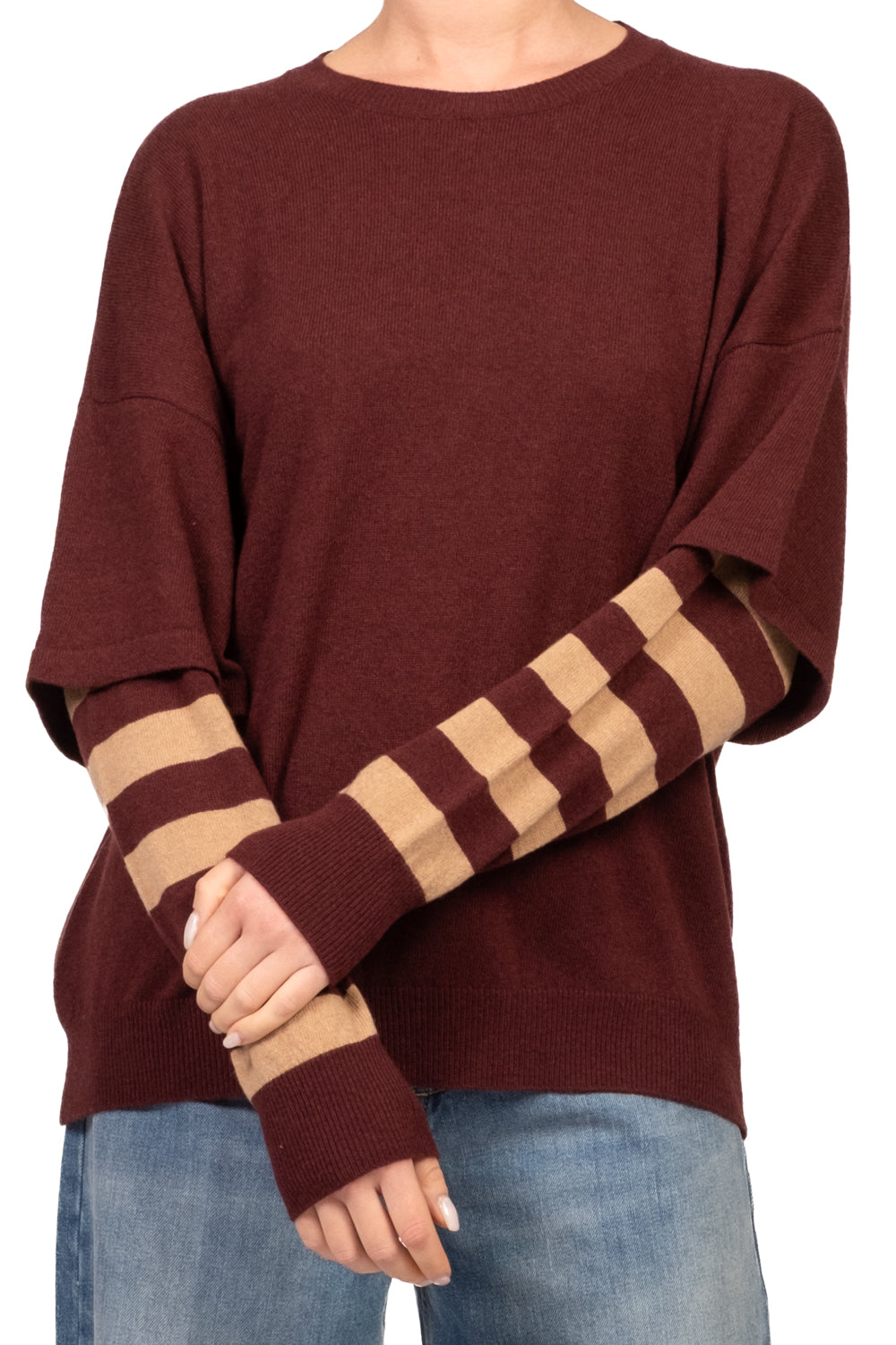 Kontatto - Maglia manica doppia rigata Art. 3M1941