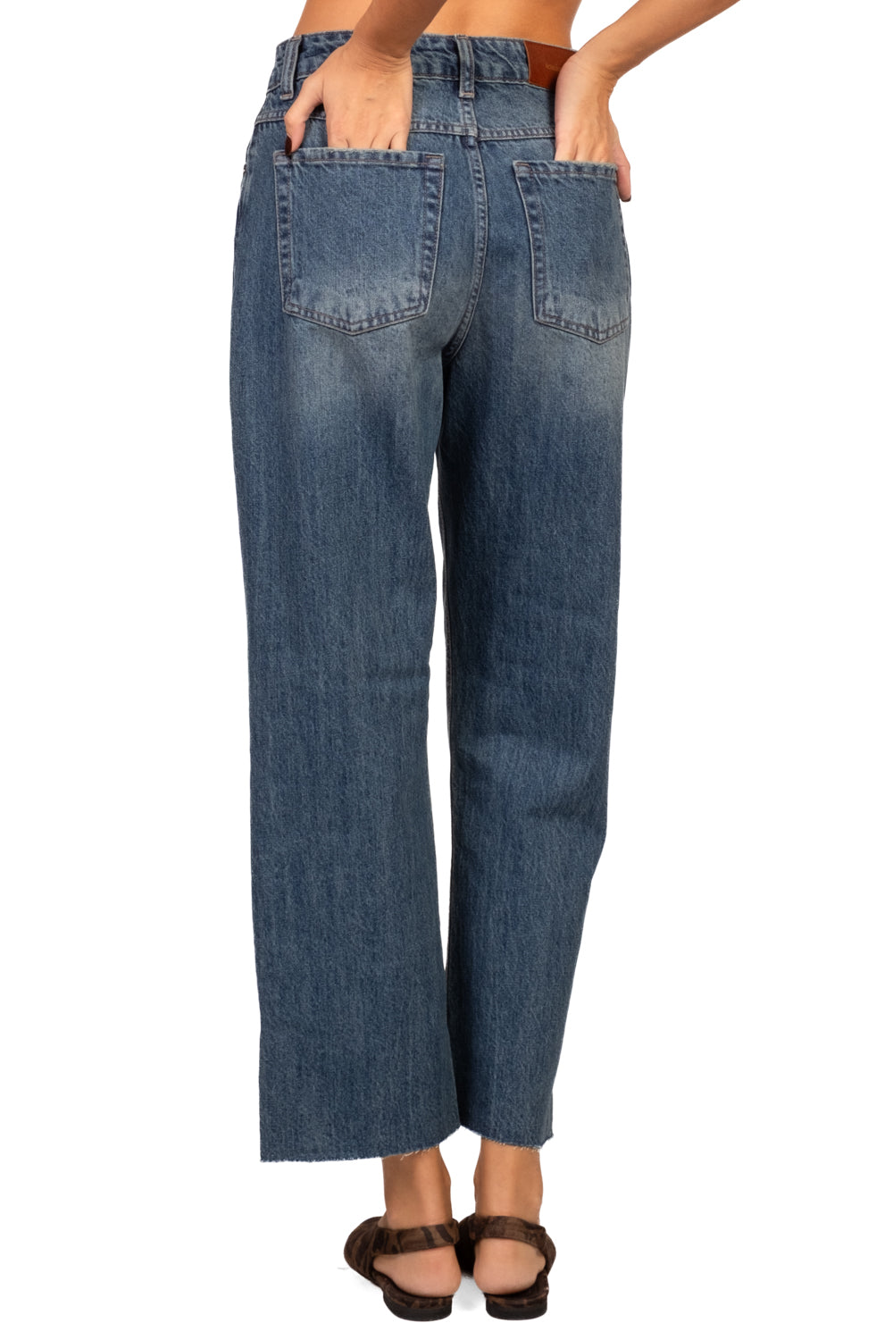 Tensione In - Jeans crop taglio vivo Art. TOM-CUT-BLU-AI26