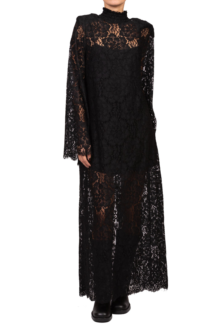 Tensione In - Abito lungo in pizzo con spalline Art. W26X977