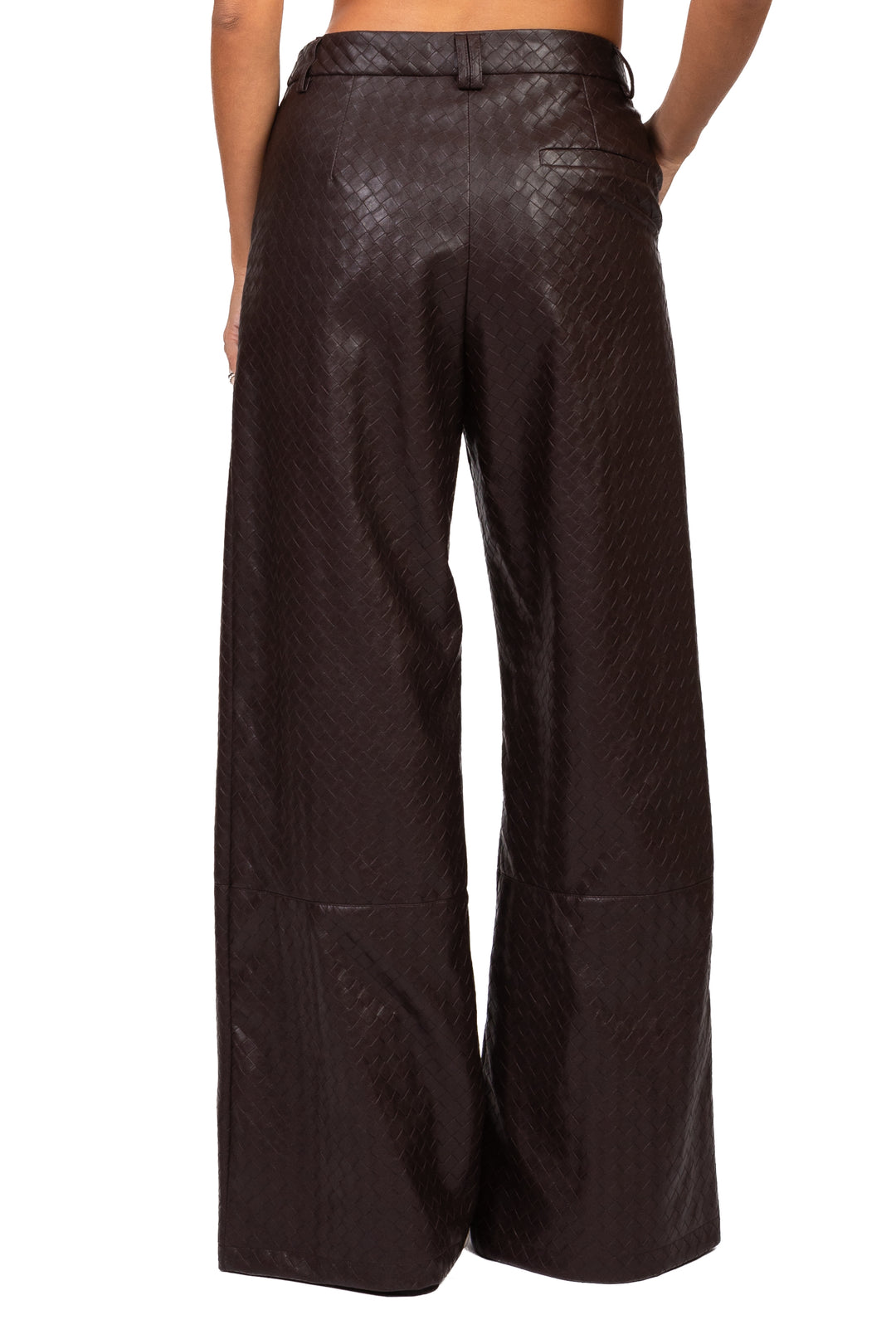 Imperial - Pantalone ecopelle trama intrecciata Art. P7J4MDQ