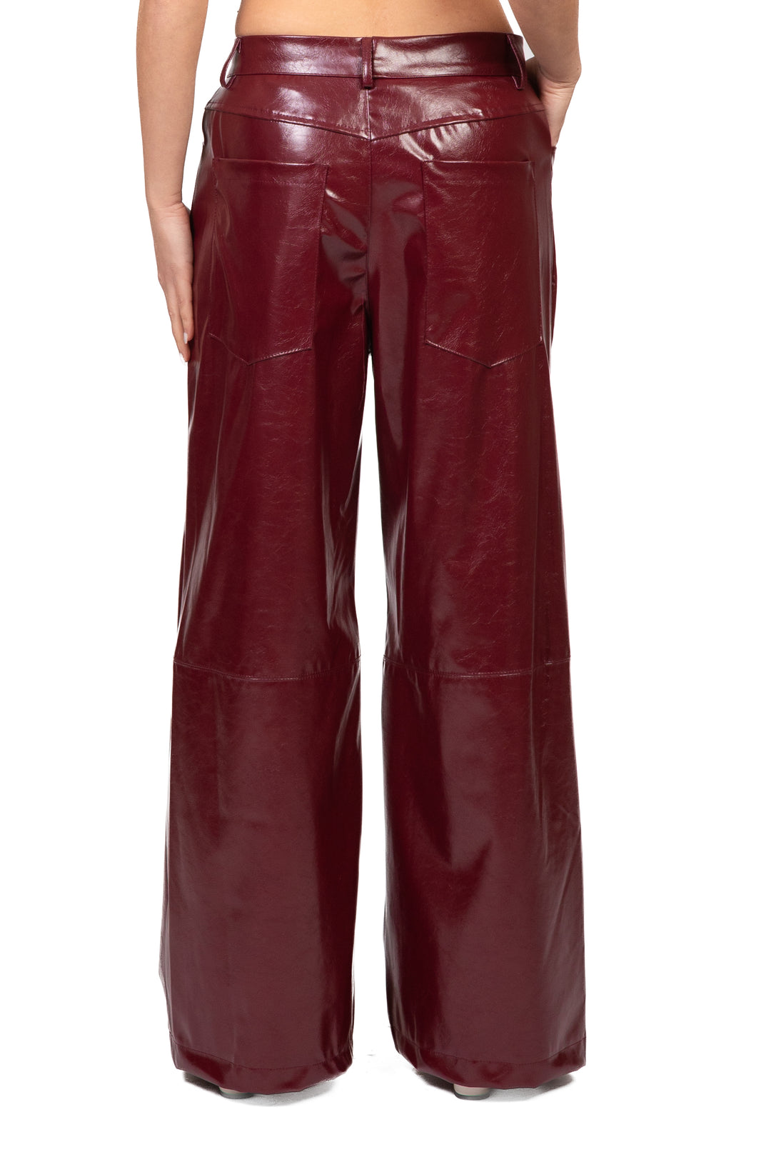 Vicolo - Pantalone palazzo ecopelle Art. TAC1726