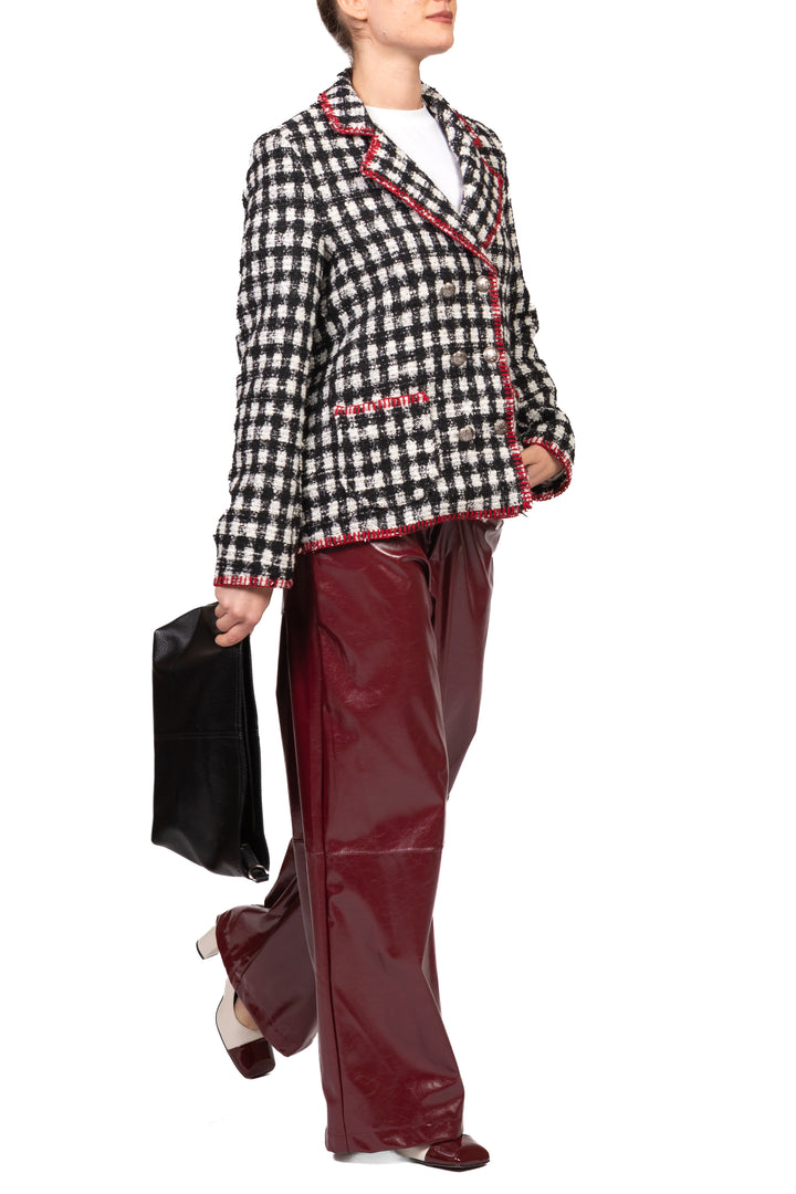 Vicolo - Pantalone palazzo ecopelle Art. TAC1726