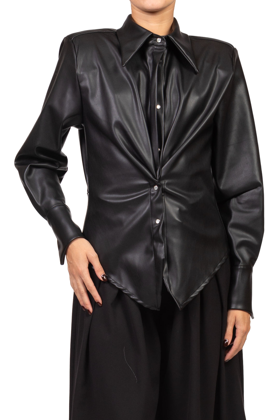 Tensione In - Camicia ecopelle sfiancata con spalline Art. FW260186