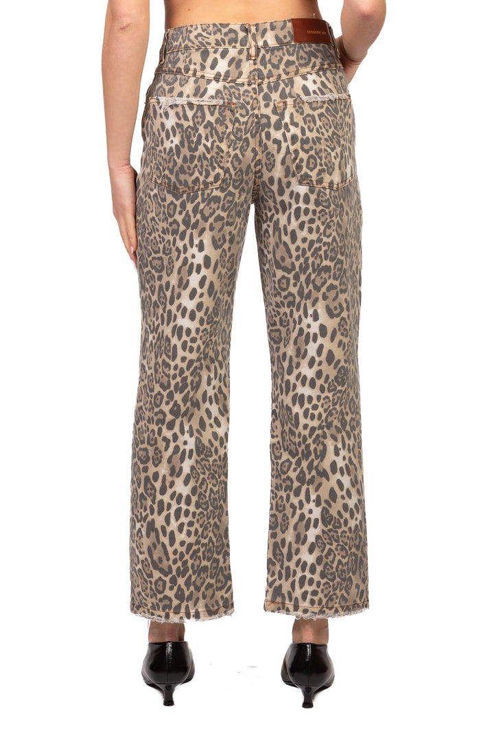 Tensione In - Jeans gamba dritta animalier Art. TOM-MACULA