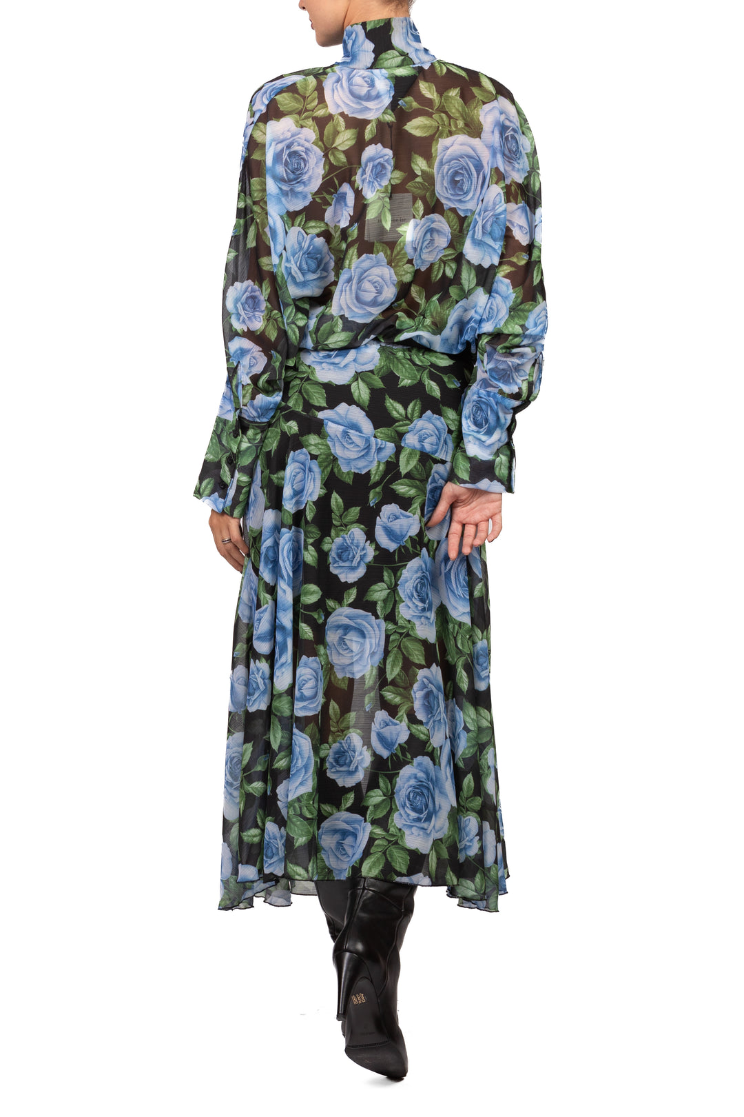 Tensione In - Abito lungo floreale con cintura Art. FW260189