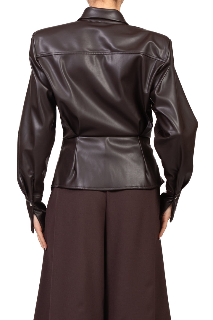 Tensione In - Camicia ecopelle sfiancata con spalline Art. FW260186