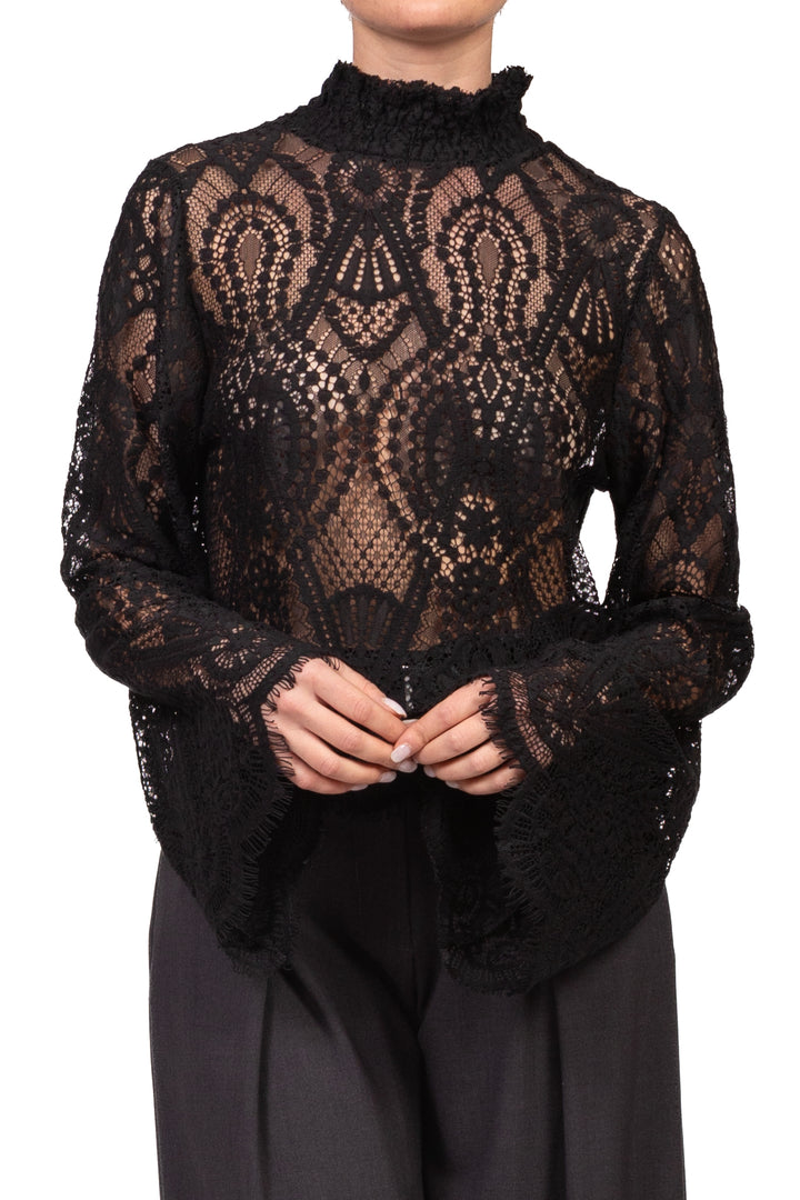 Tensione In - Maglia pizzo manica campana Art. W26MA16