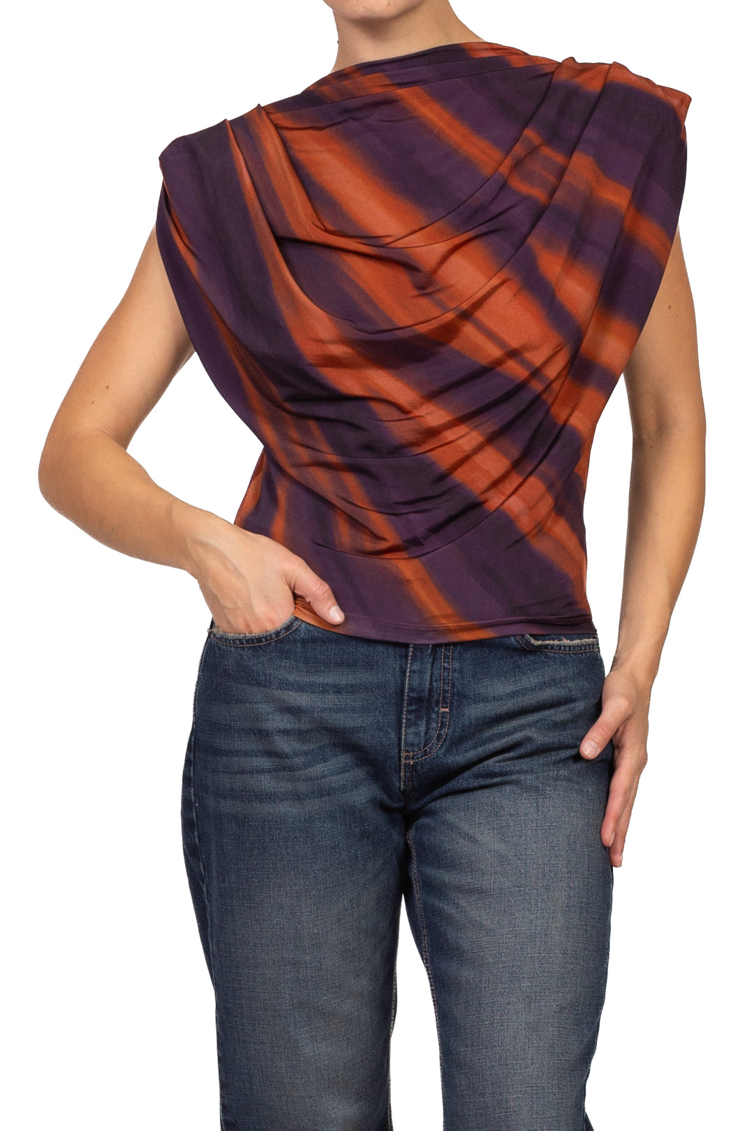Vicolo - Top fantasia con spalline Art. TAC1616