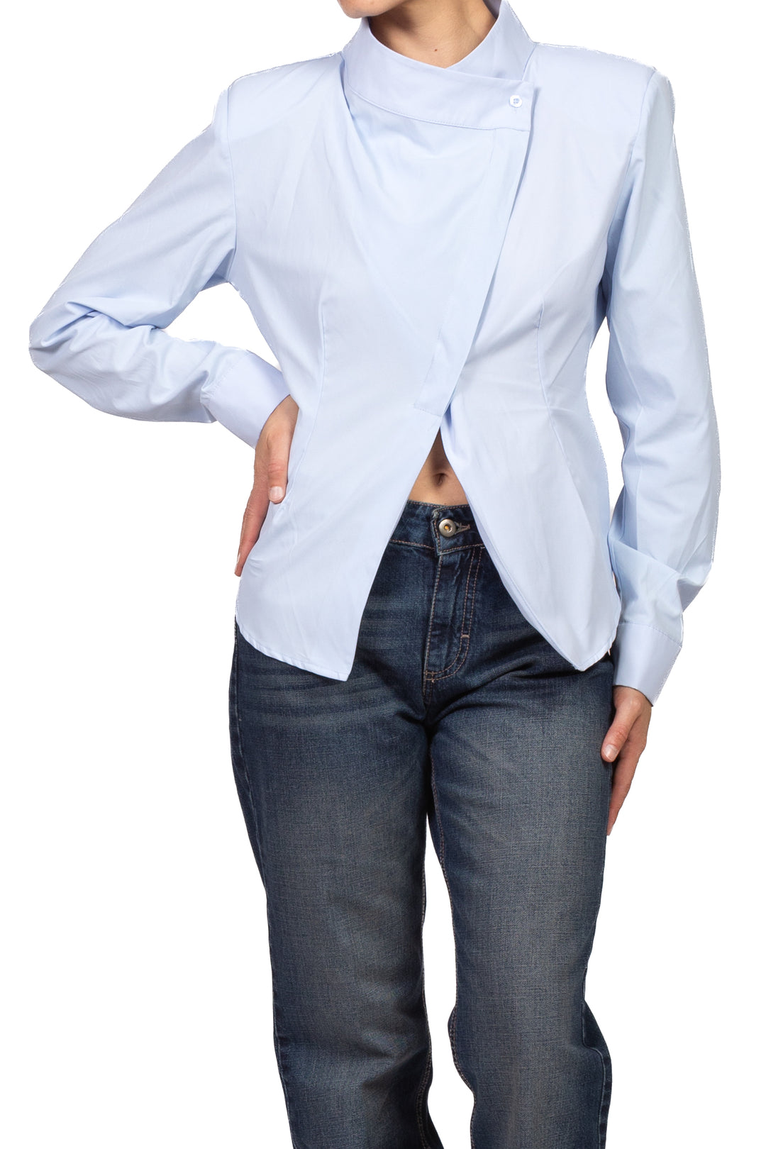 Tensione In - Camicia chiusura asimmetrica con spalline Art. FW260191