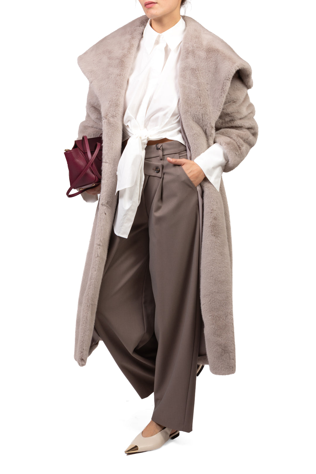 Tensione In - Pantalone palazzo con chiusura asimmetrica Art. PT154T-AI26