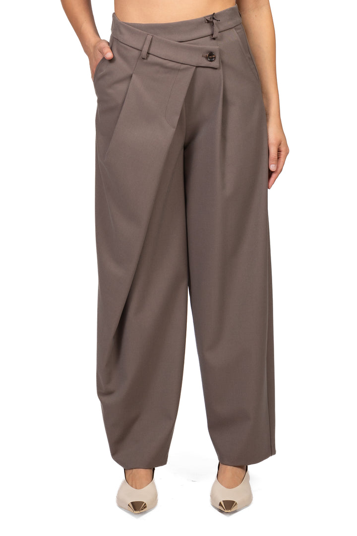 Tensione In - Pantalone palazzo con chiusura asimmetrica Art. PT154T-AI26