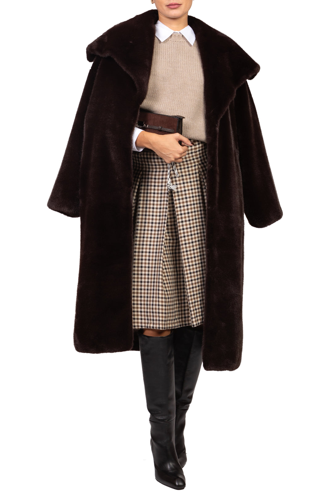 Silence - Cappotto eco pelliccia Art. SCP07