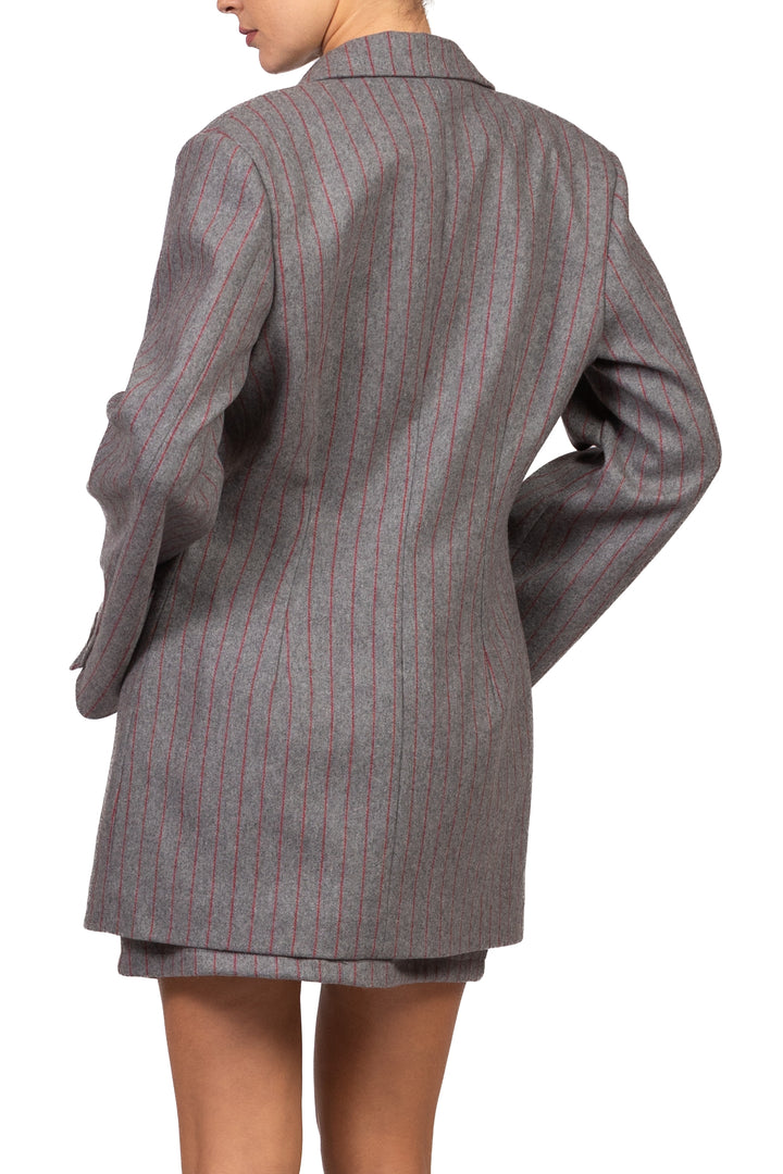 Tensione In - Giacca gessata misto lana Art. 40912