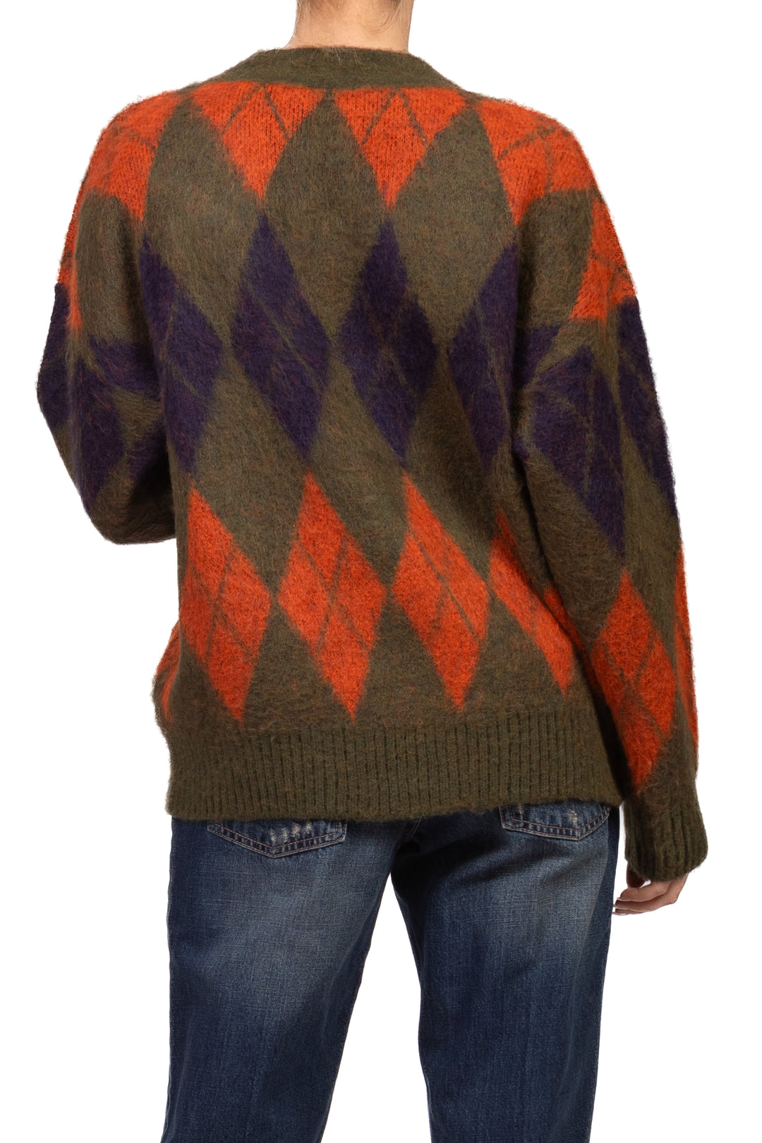 Kontatto - Cardigan rombi scollo v Art. 3M1943NI