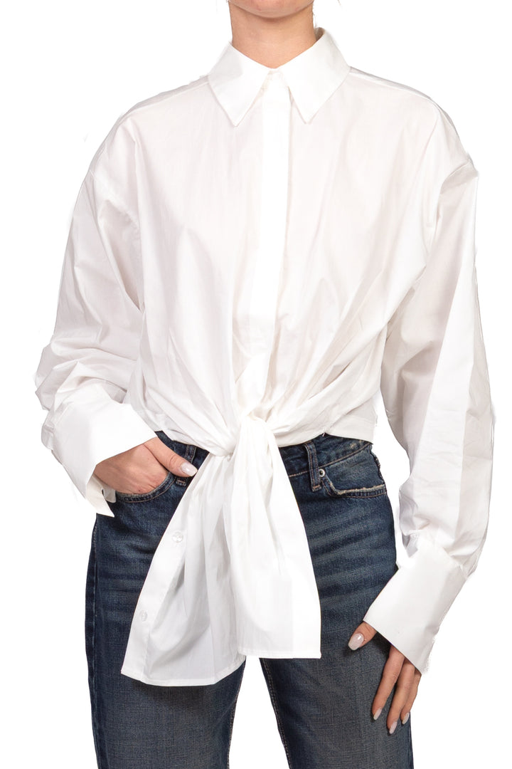 Tensione In - Camicia crop con nodo Art. W26C932