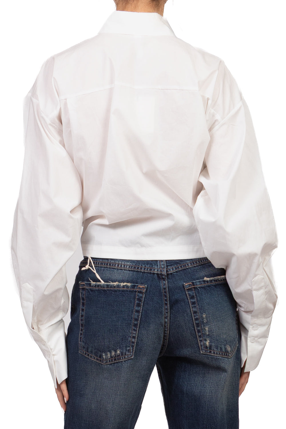 Tensione In - Camicia crop con nodo Art. W26C932