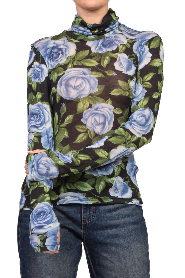 Tensione In - Maglia collo alto floreale Art. FW260190