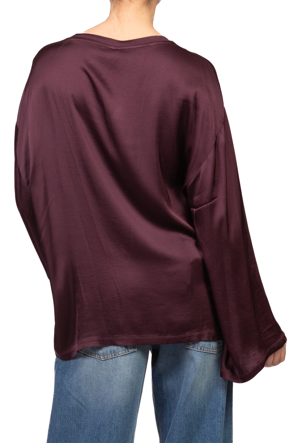 Tensione In - Blusa satin manica ampia Art. H771B97Q